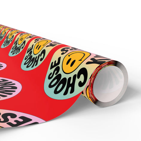 Red Choose Kindness Wrapping Papers