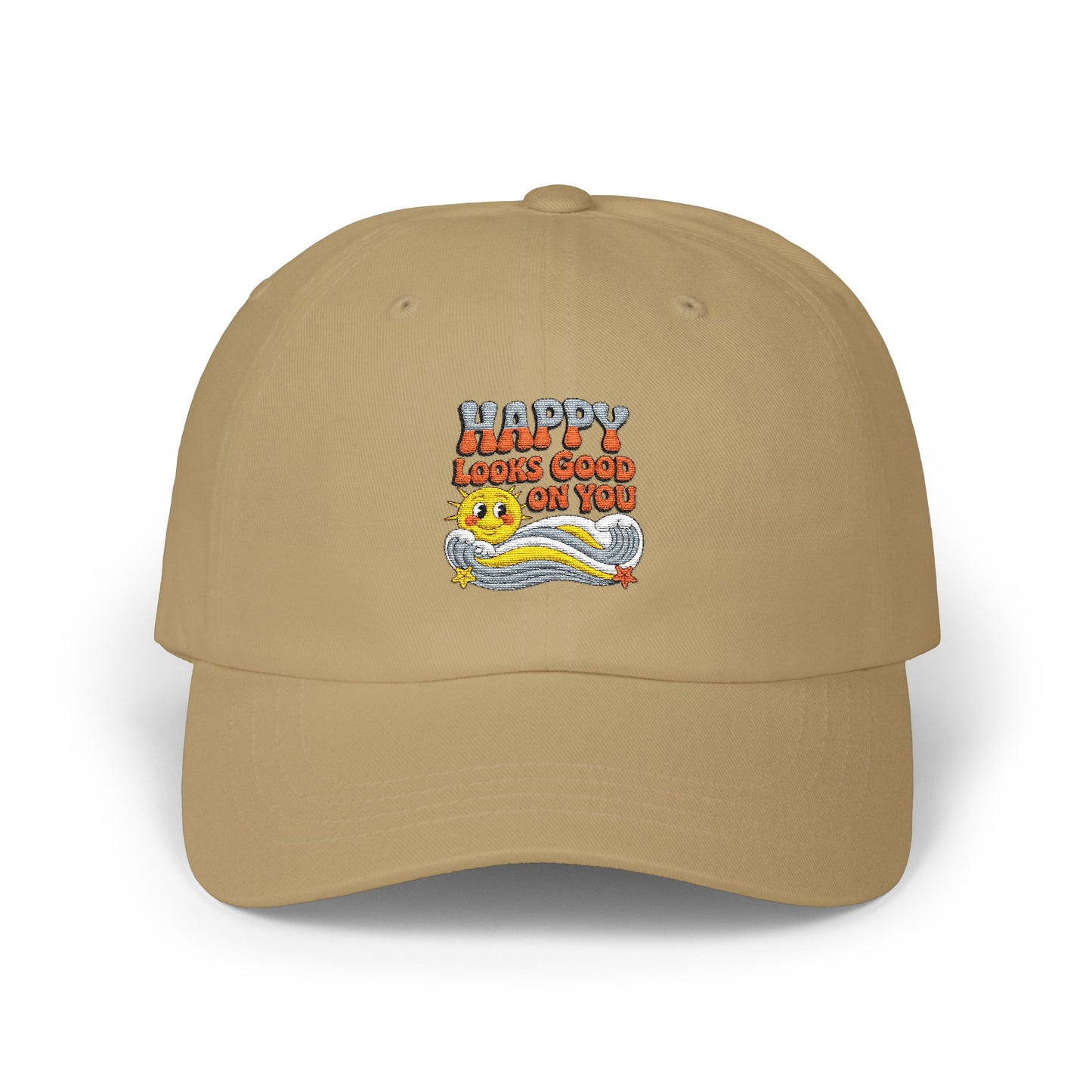 'Happy Looks Good On You' Smiley Retro Dad Hat
