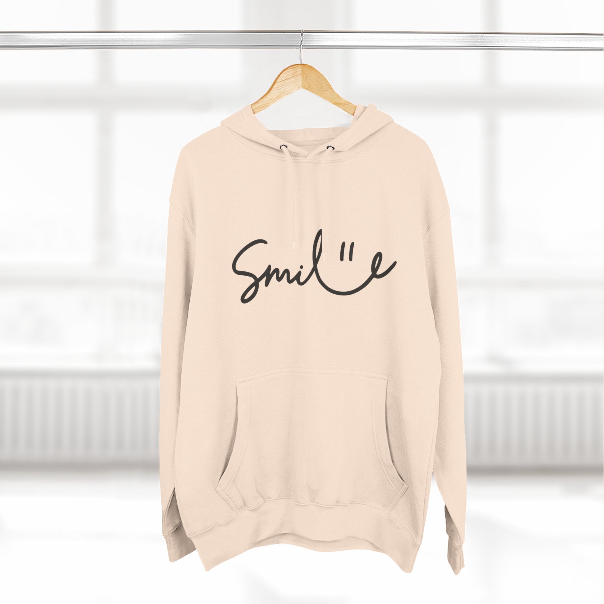 Smile Fleece Hoodie - Cozy and Stylish Pullover for Everyday Comfort