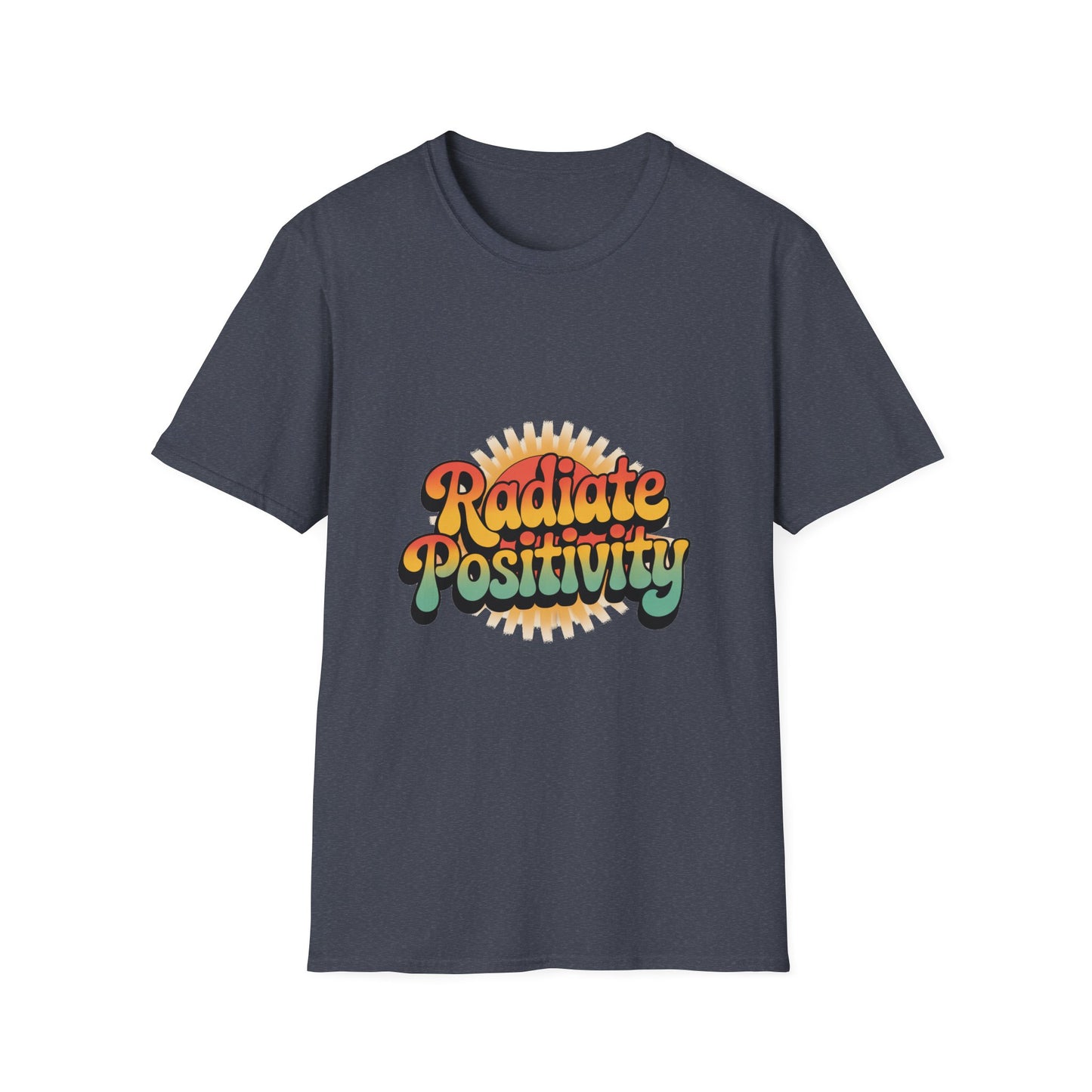Radiate Positivity Unisex Softstyle T-Shirt - Feel Good Vibes