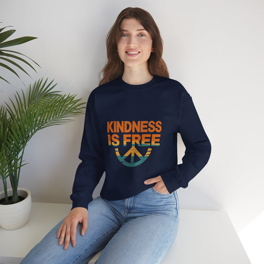 Unisex Kindness is Free Crewneck Sweatshirt