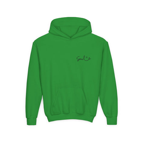 Smile Youth Hoodie - Cozy Heavy Blend Sweatshirt for Kids