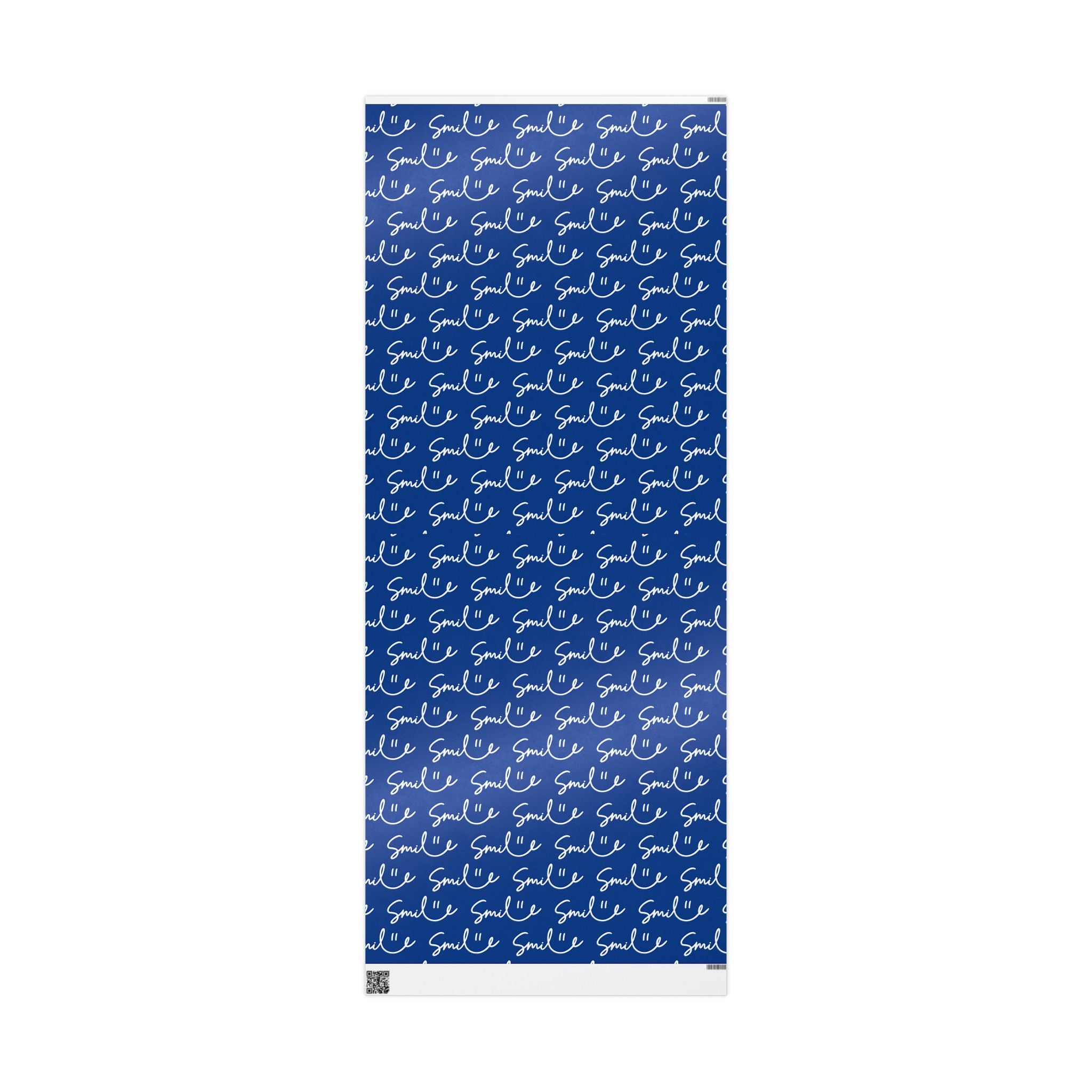 Dark Blue Smile Stylish Gift Wrapping Paper for Any Occasion
