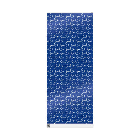 Dark Blue Smile Stylish Gift Wrapping Paper for Any Occasion