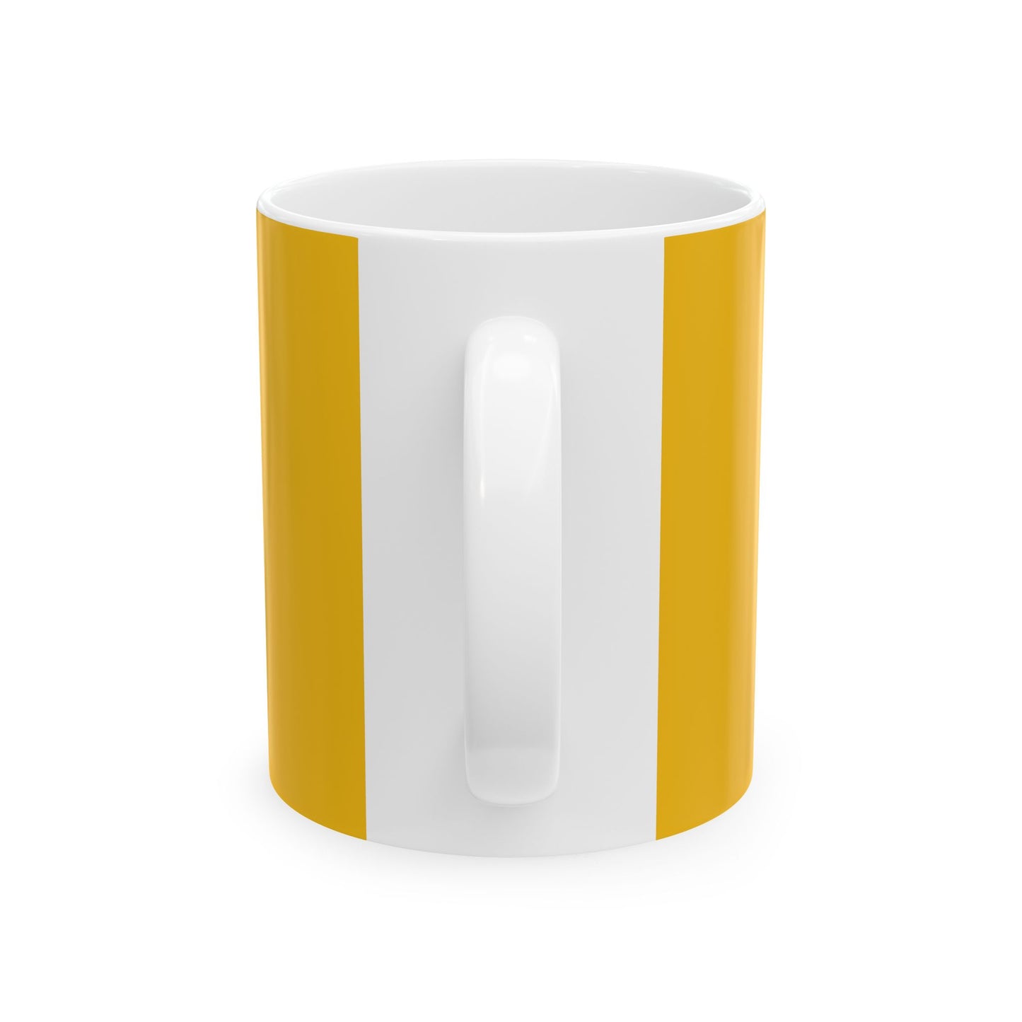 Yellow Radiate Positivity Ceramic Coffee Mug,  11oz & 15oz