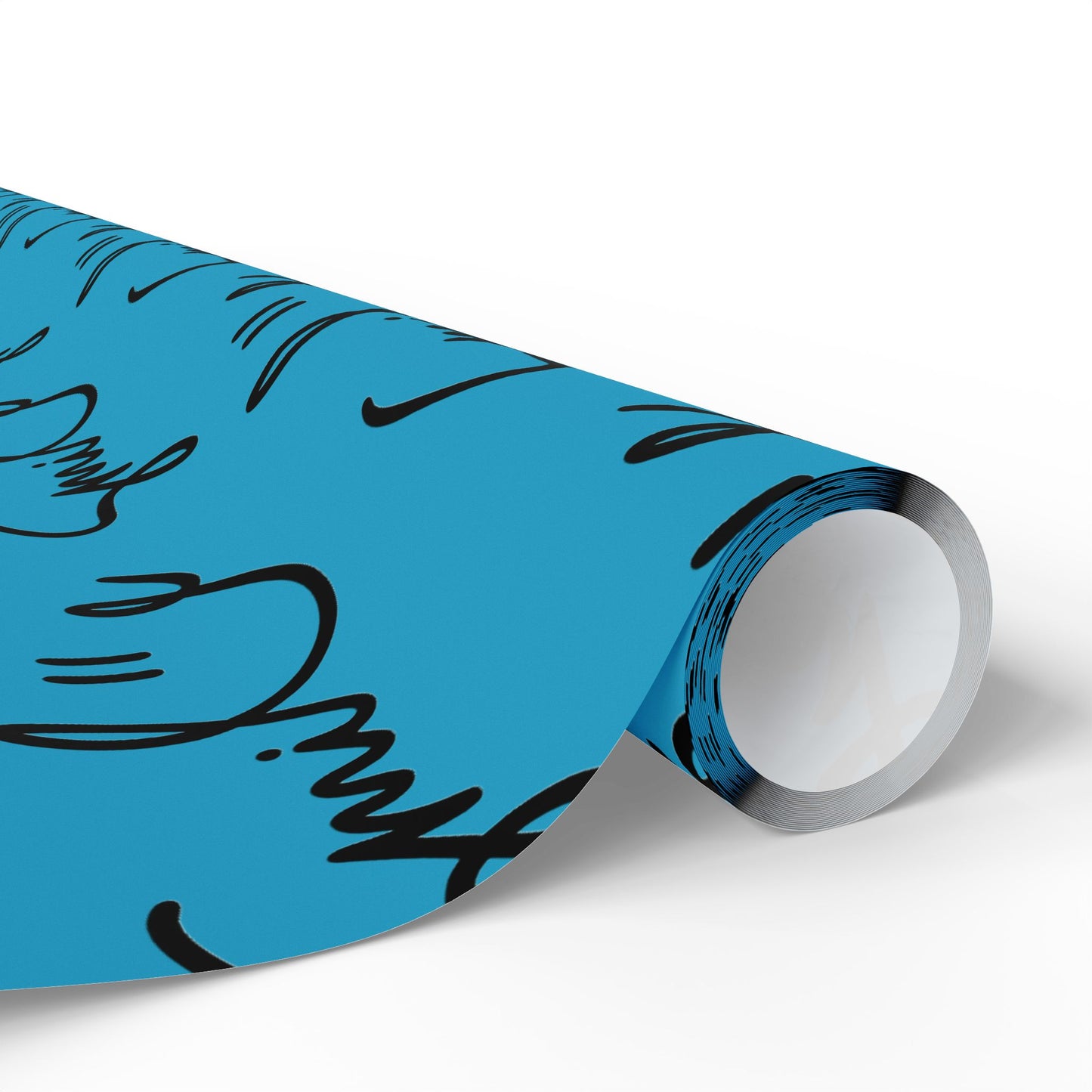 Turquoise Smile Stylish Gift Wrapping Paper for Any Occasion