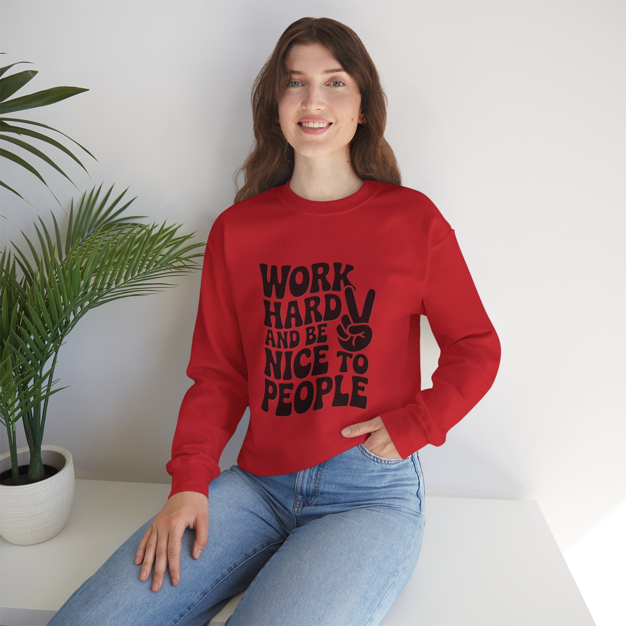Work Hard & Be Nice to People Sweater