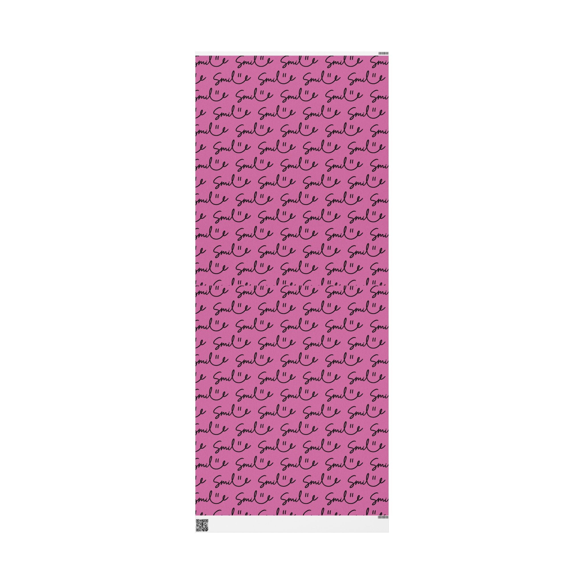 Light Pink/Black Smile Stylish Gift Wrapping Paper for Any Occasion