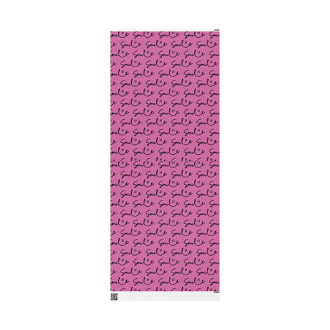 Light Pink/Black Smile Stylish Gift Wrapping Paper for Any Occasion
