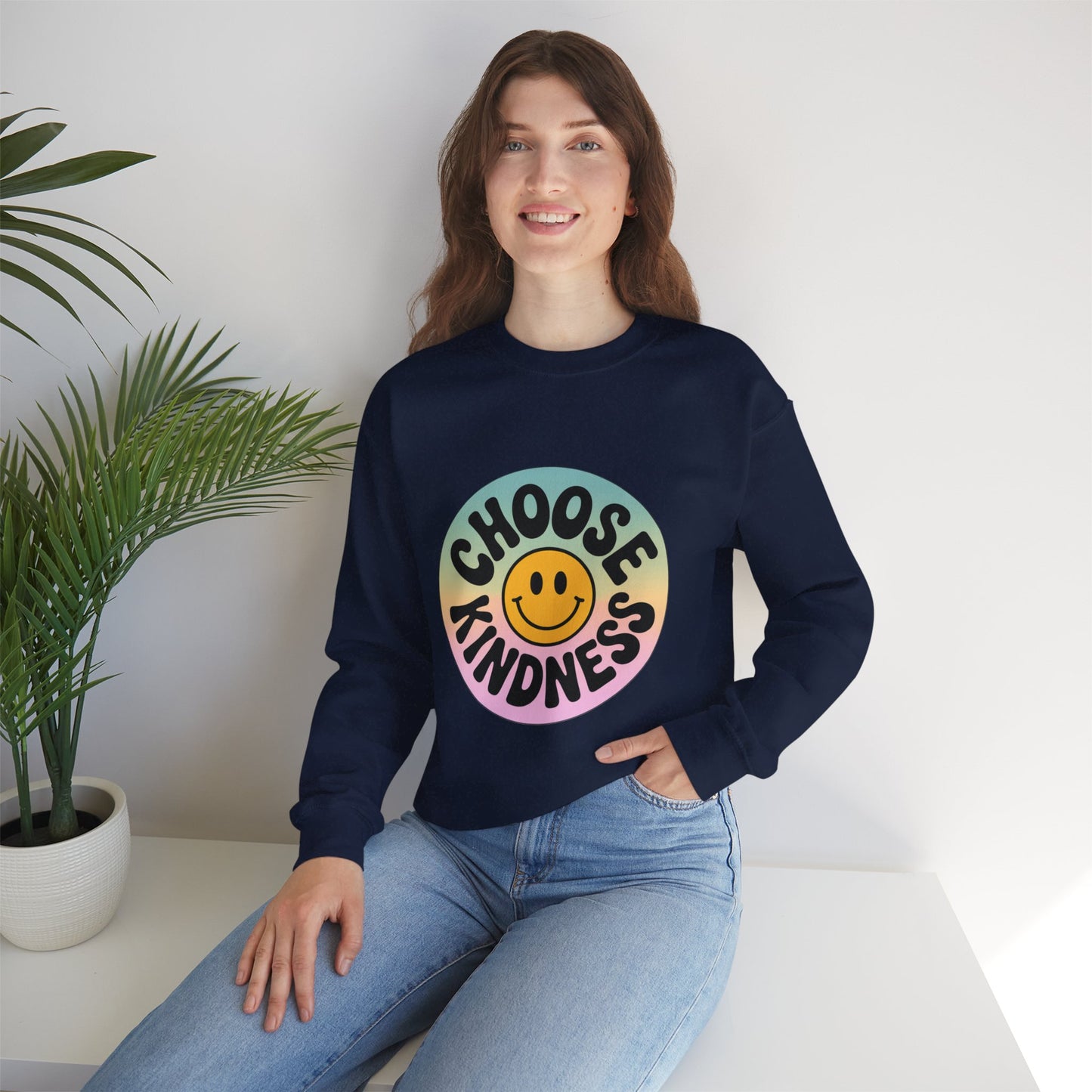 Choose Kindness Unisex Crewneck Sweatshirt - Positive Vibes Apparel