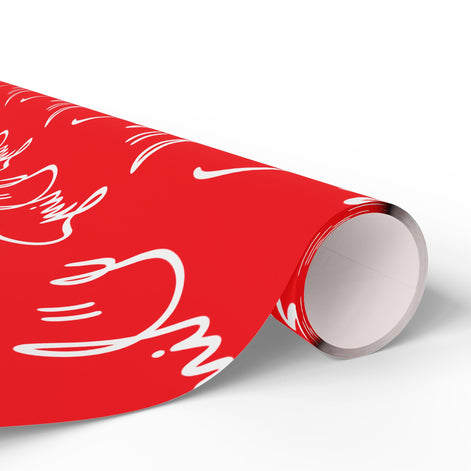 Red Smile Stylish Gift Wrapping Paper for Any Occasion