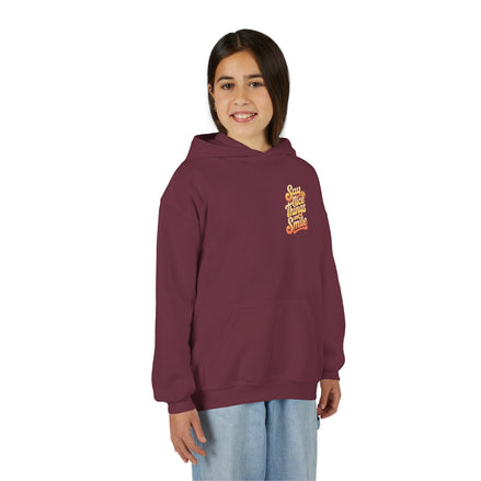 Youth Hooded Sweatshirt – Say Nice Things and Smile