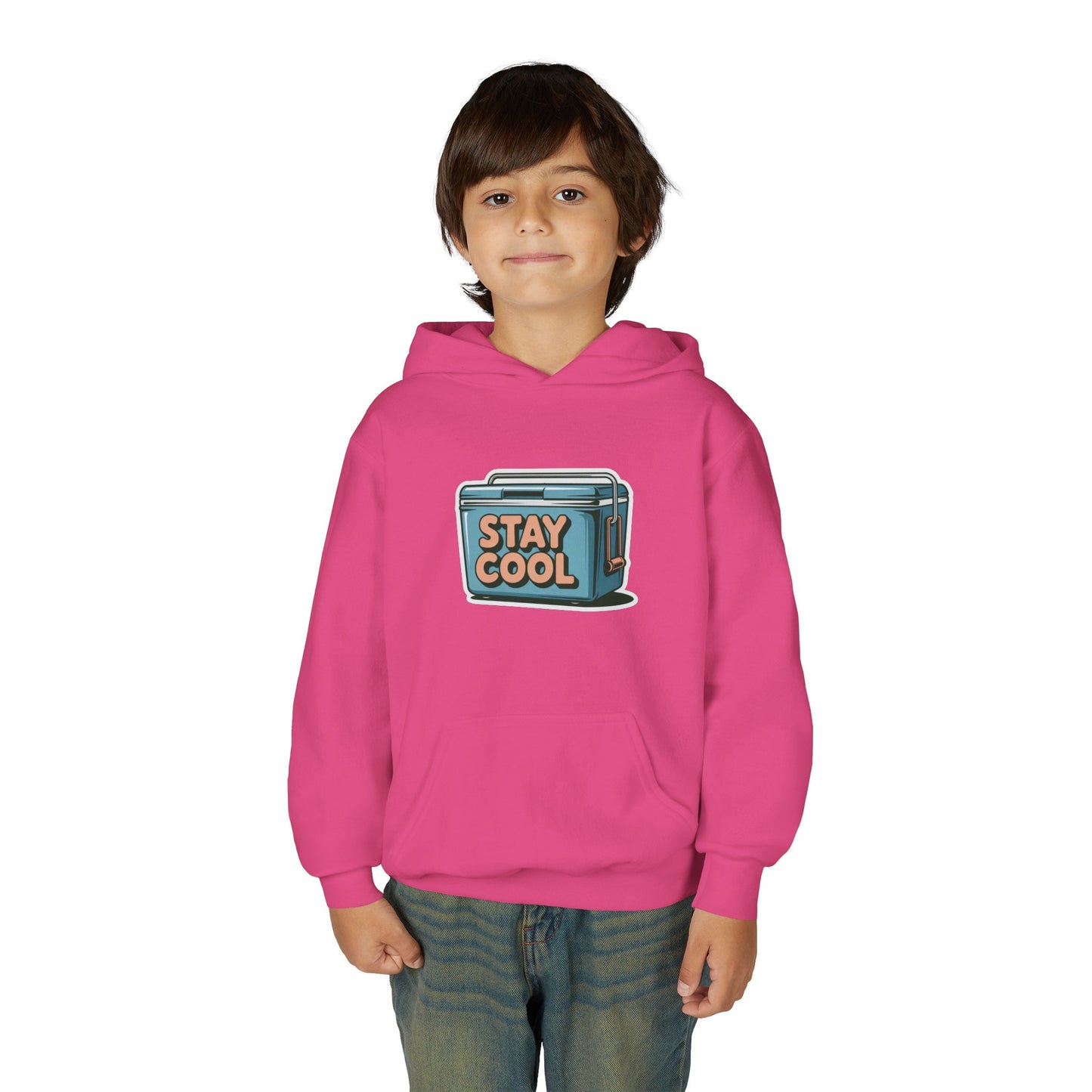 Youth Hooded Sweatshirt - Stay Cool Graphic