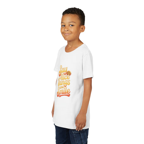Say Nice Things Youth Tee - Positive Vibe Short Sleeve Shirt
