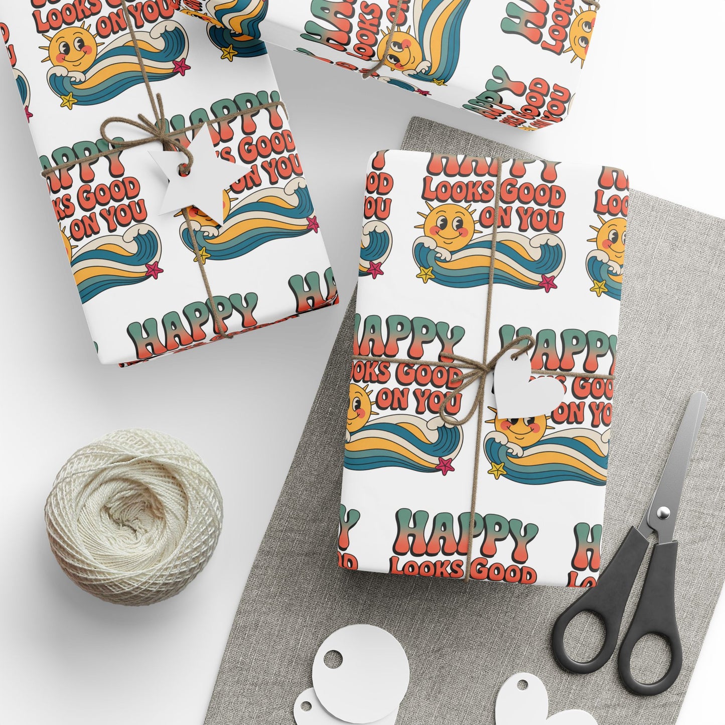 Happy Looks Good on You Wrapping Paper