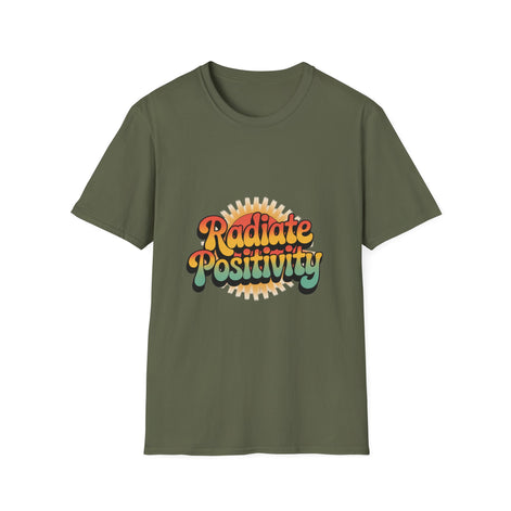 Radiate Positivity Unisex Softstyle T-Shirt - Feel Good Vibes