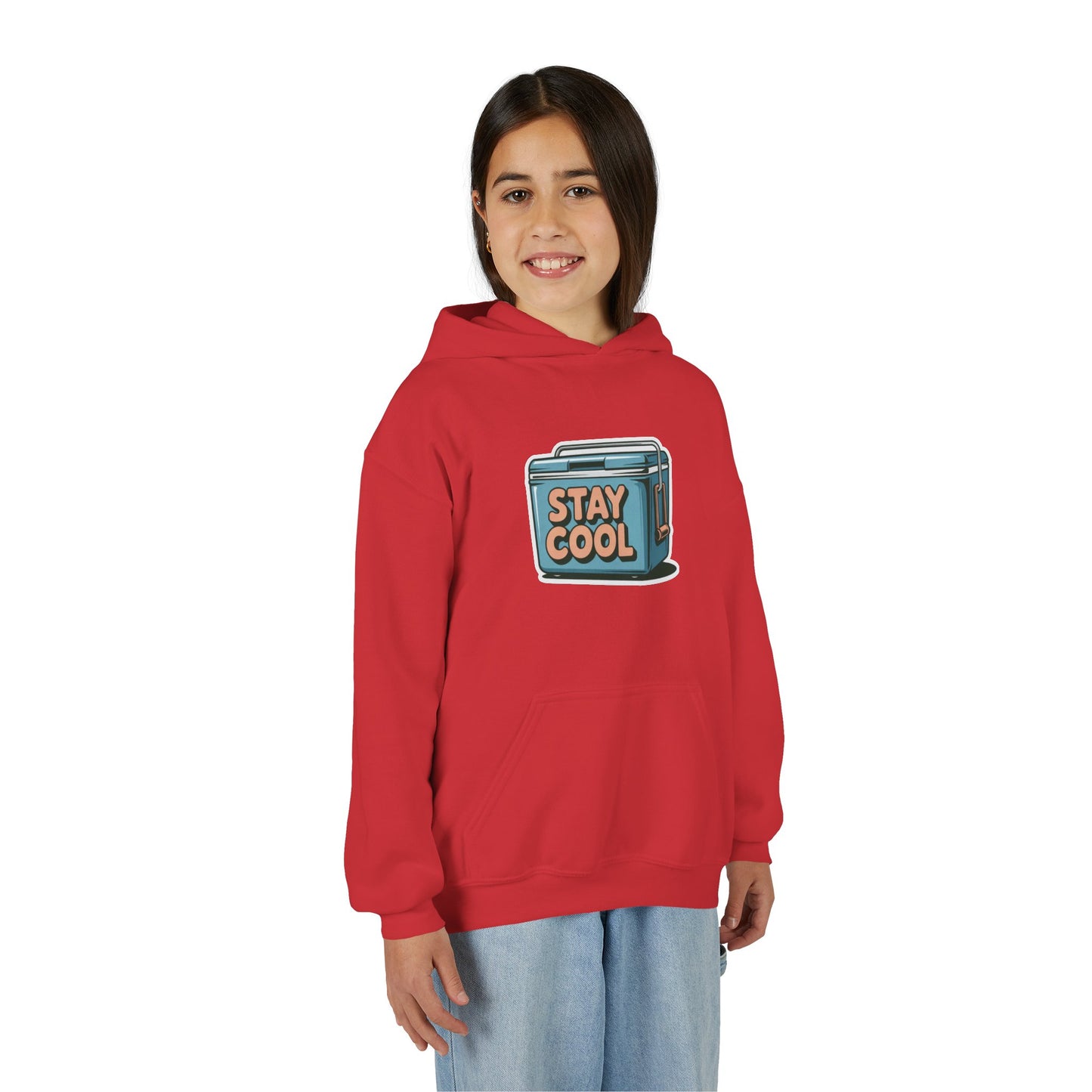 Youth Hooded Sweatshirt - Stay Cool Graphic