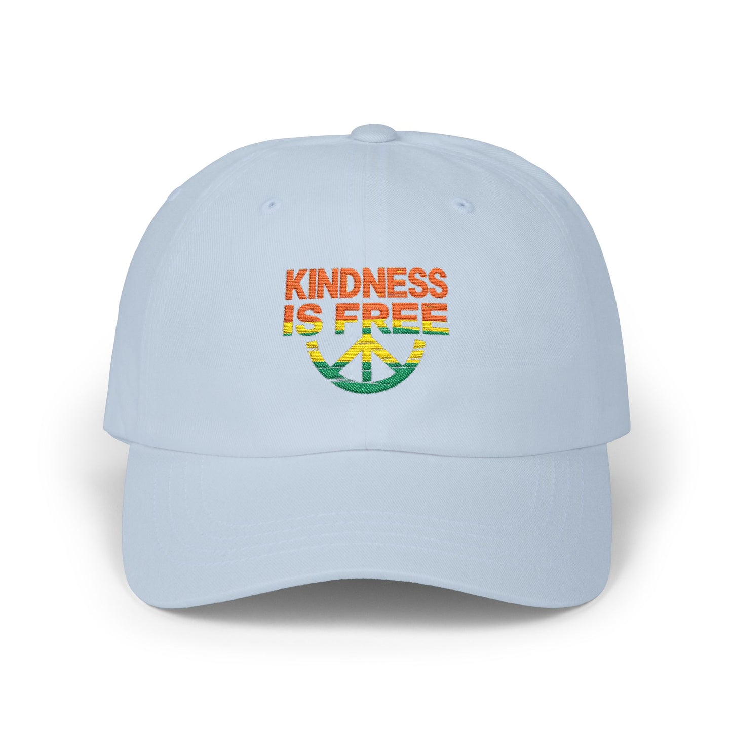 "Kindness Is Free" Peace Sign Embroidered Hat
