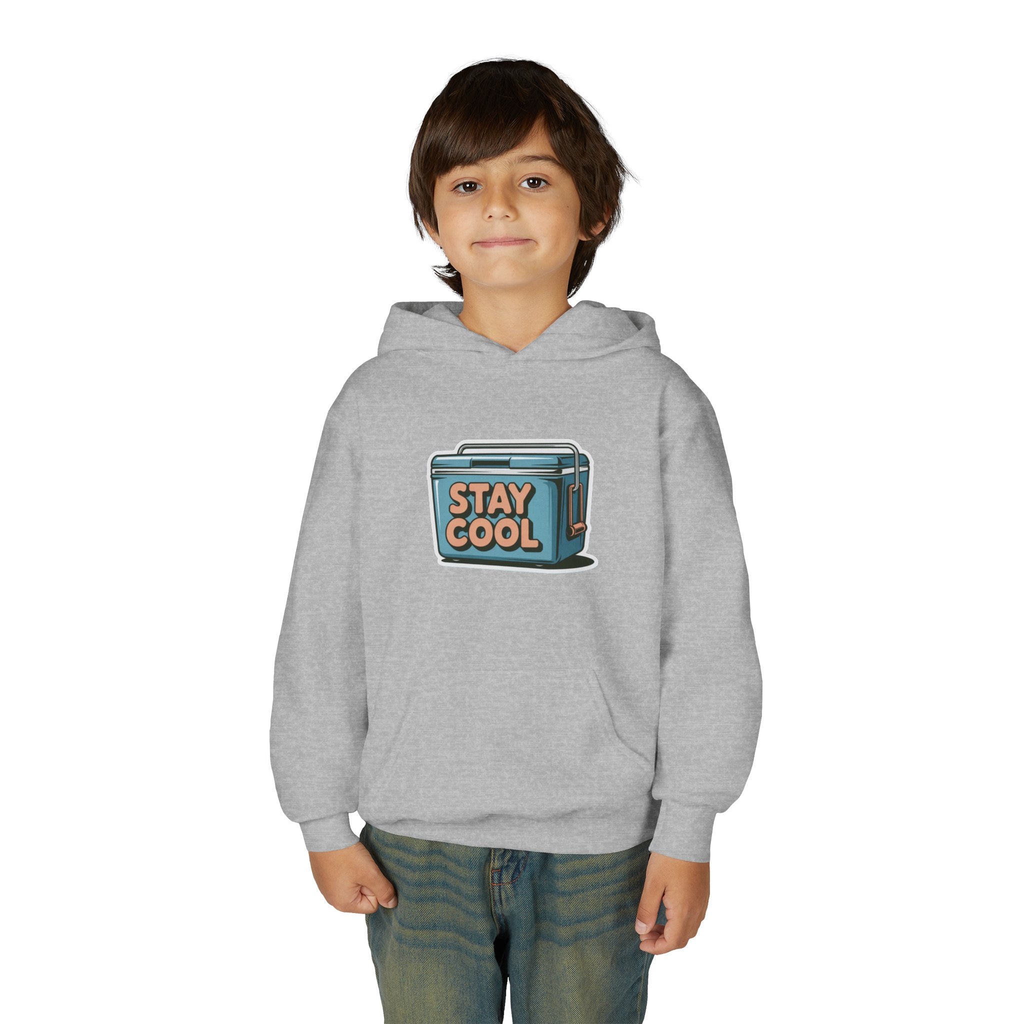 Youth Hooded Sweatshirt - Stay Cool Graphic