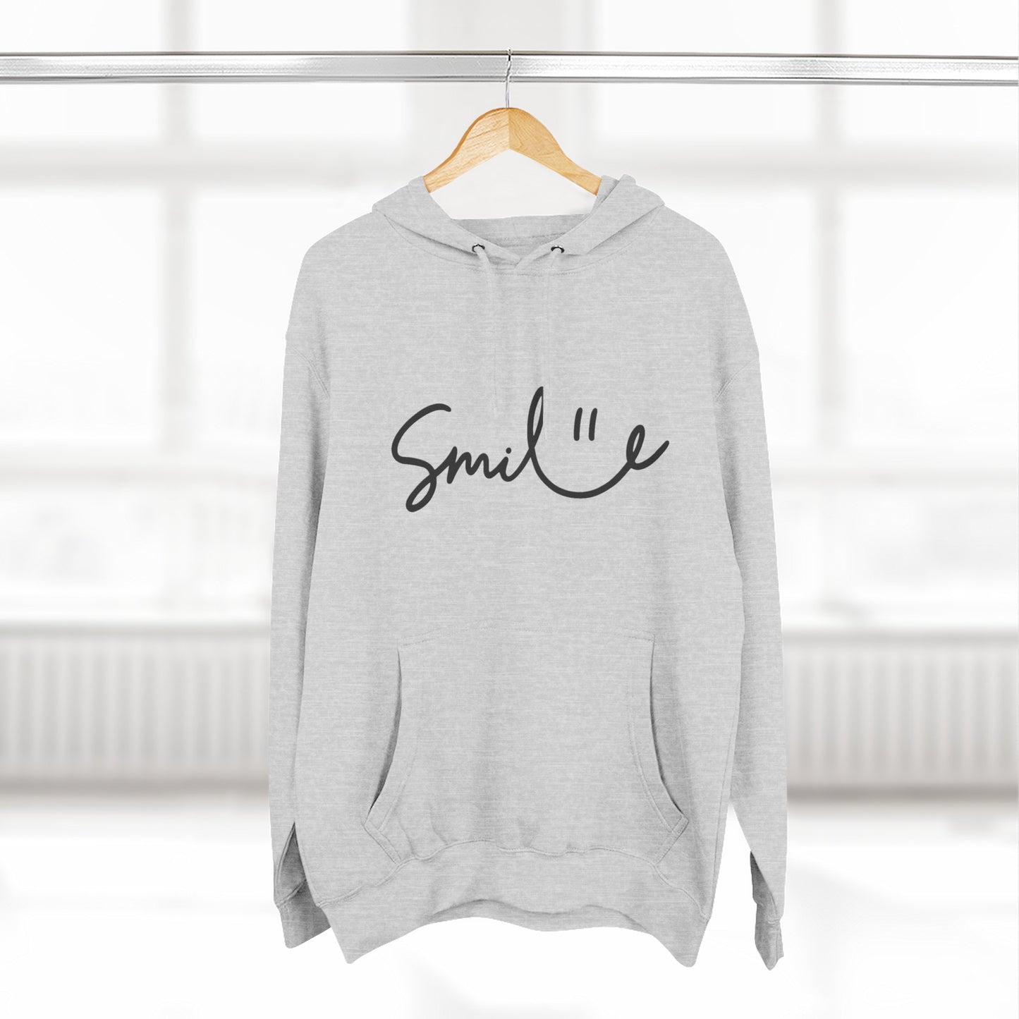 Smile Fleece Hoodie - Cozy and Stylish Pullover for Everyday Comfort