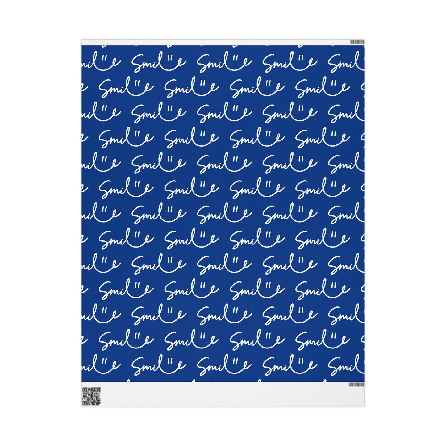 Dark Blue Smile Stylish Gift Wrapping Paper for Any Occasion