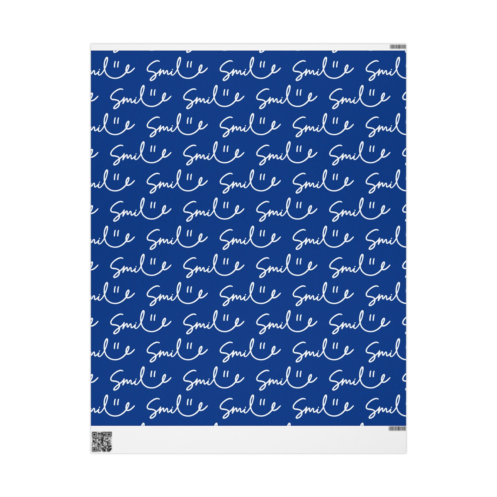 Dark Blue Smile Stylish Gift Wrapping Paper for Any Occasion