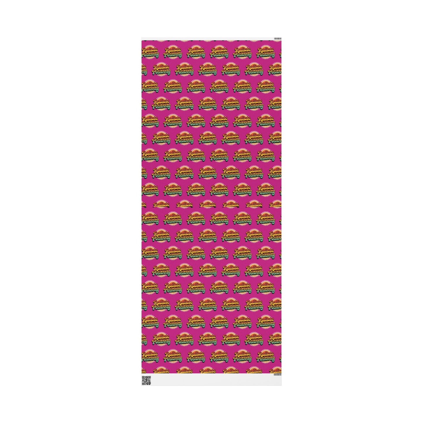 Pink Radiate Positivity Wrapping Paper for Celebrations