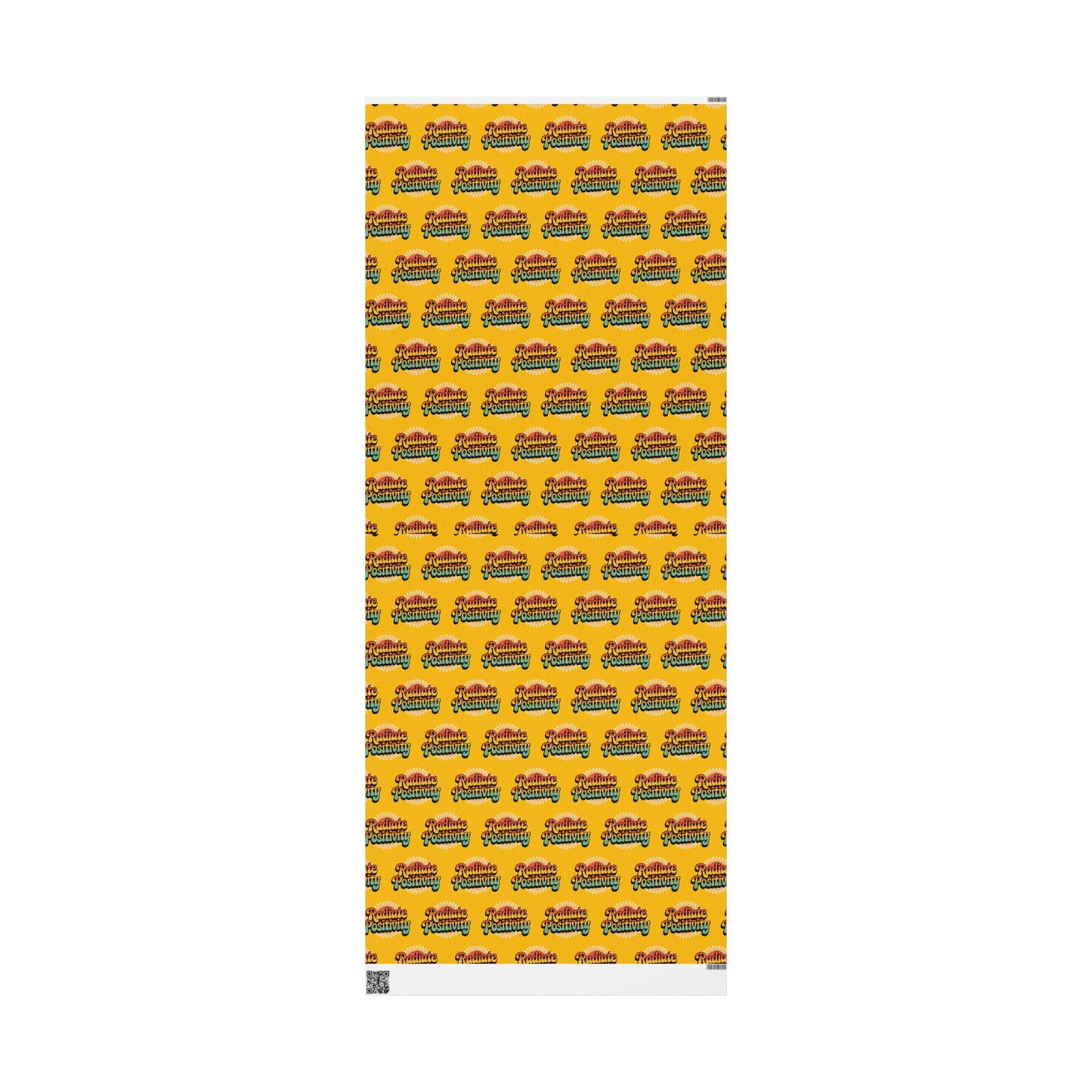Yellow Radiate Positivity Wrapping Paper for Celebrations