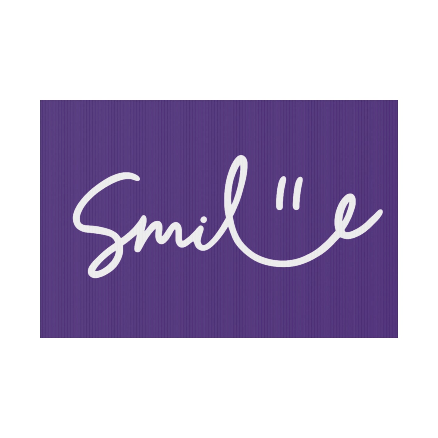 Purple Smile Yard Sign