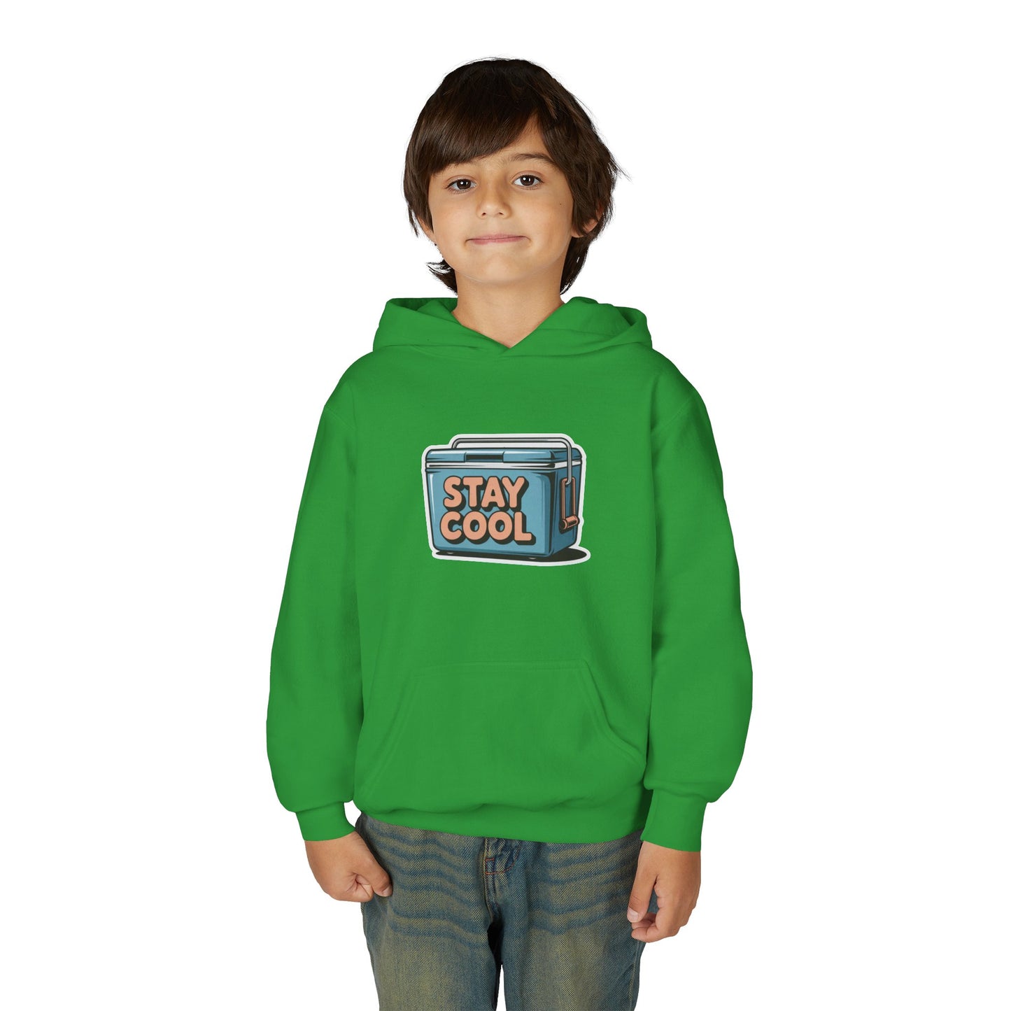 Youth Hooded Sweatshirt - Stay Cool Graphic