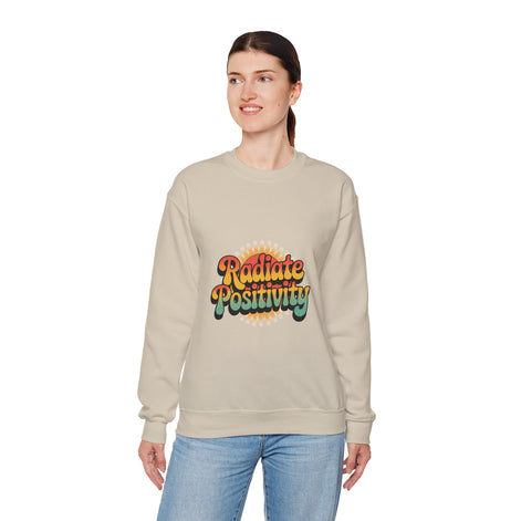 Radiate Positivity Unisex Heavy Blend Crewneck Sweatshirt