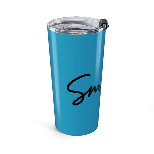 Turquoise/Black Smile 20oz Tumbler - Customizable Drinkware for Every Occasion