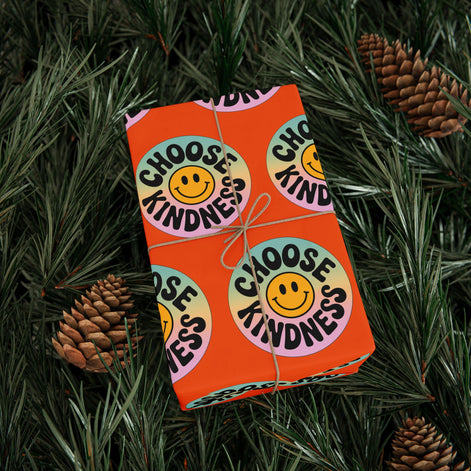 Orange Choose Kindness Wrapping Papers