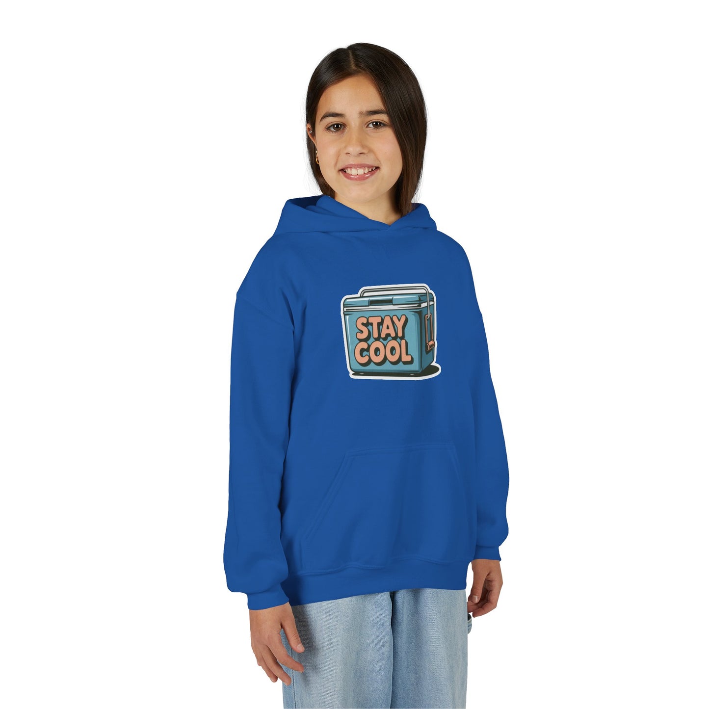 Youth Hooded Sweatshirt - Stay Cool Graphic
