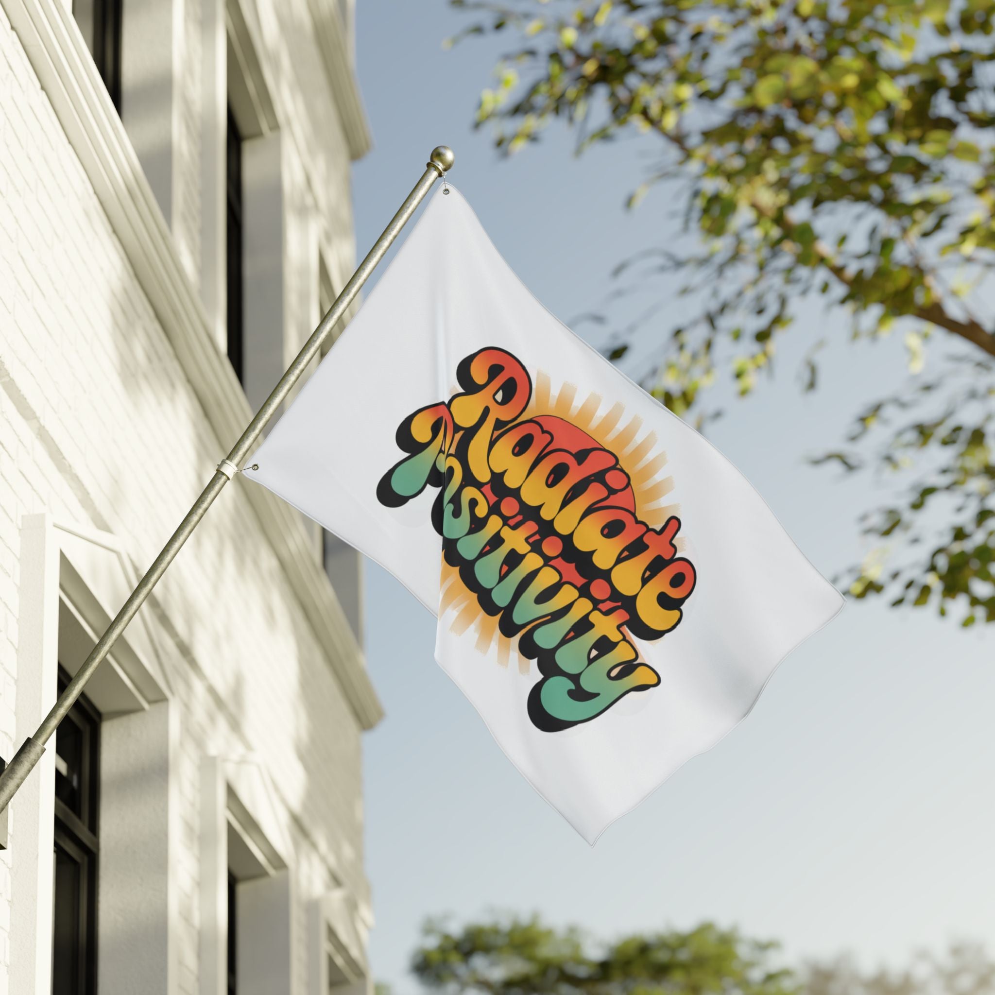 Radiate Positivity Double Sided Flag