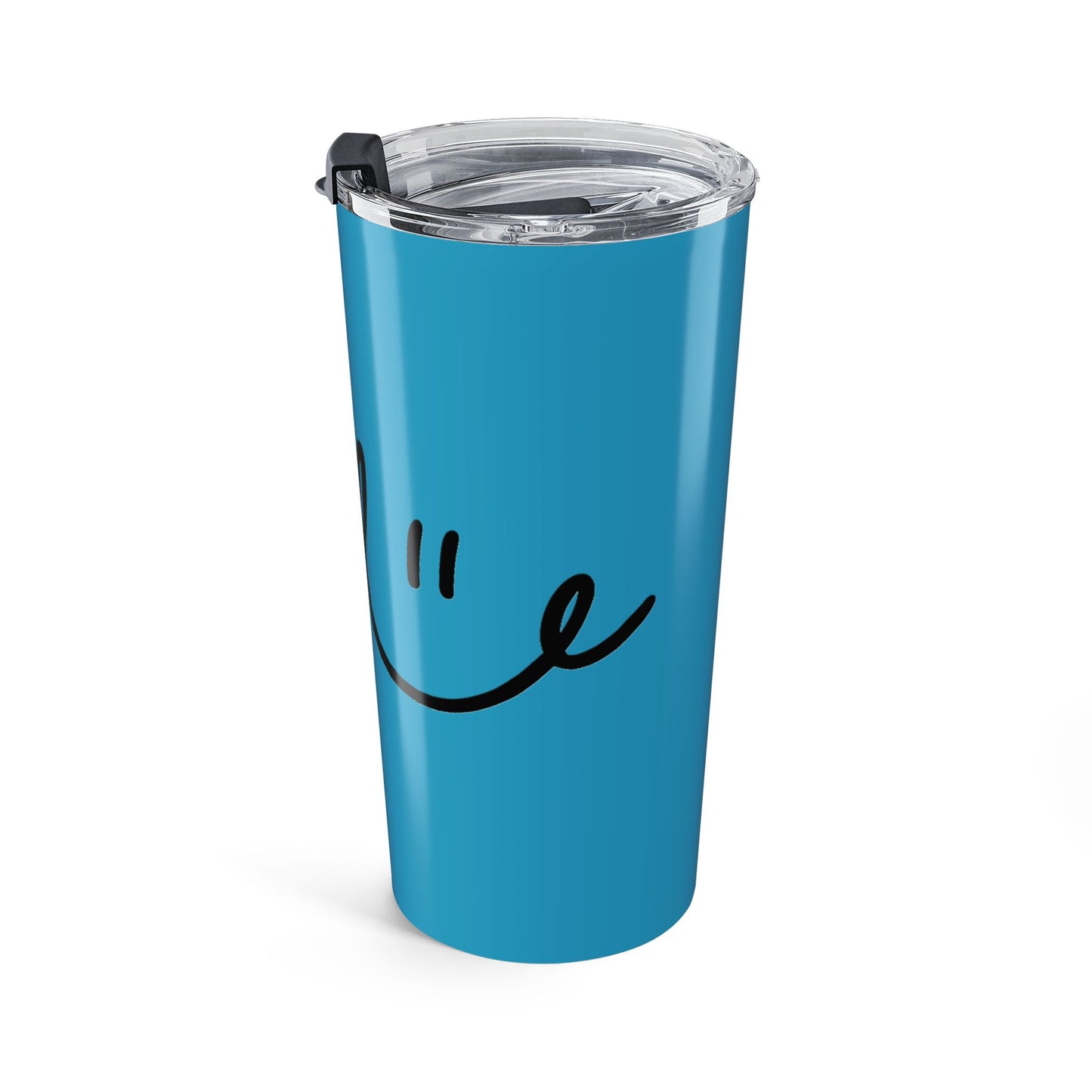 Turquoise/Black Smile 20oz Tumbler - Customizable Drinkware for Every Occasion