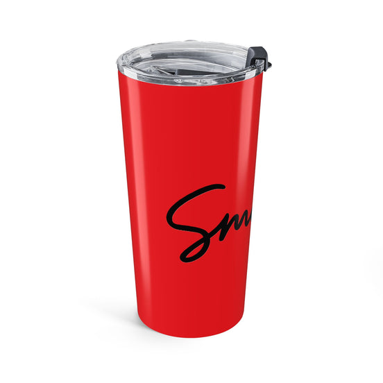 Red/Black Smile 20oz Tumbler - Customizable Drinkware for Every Occasion