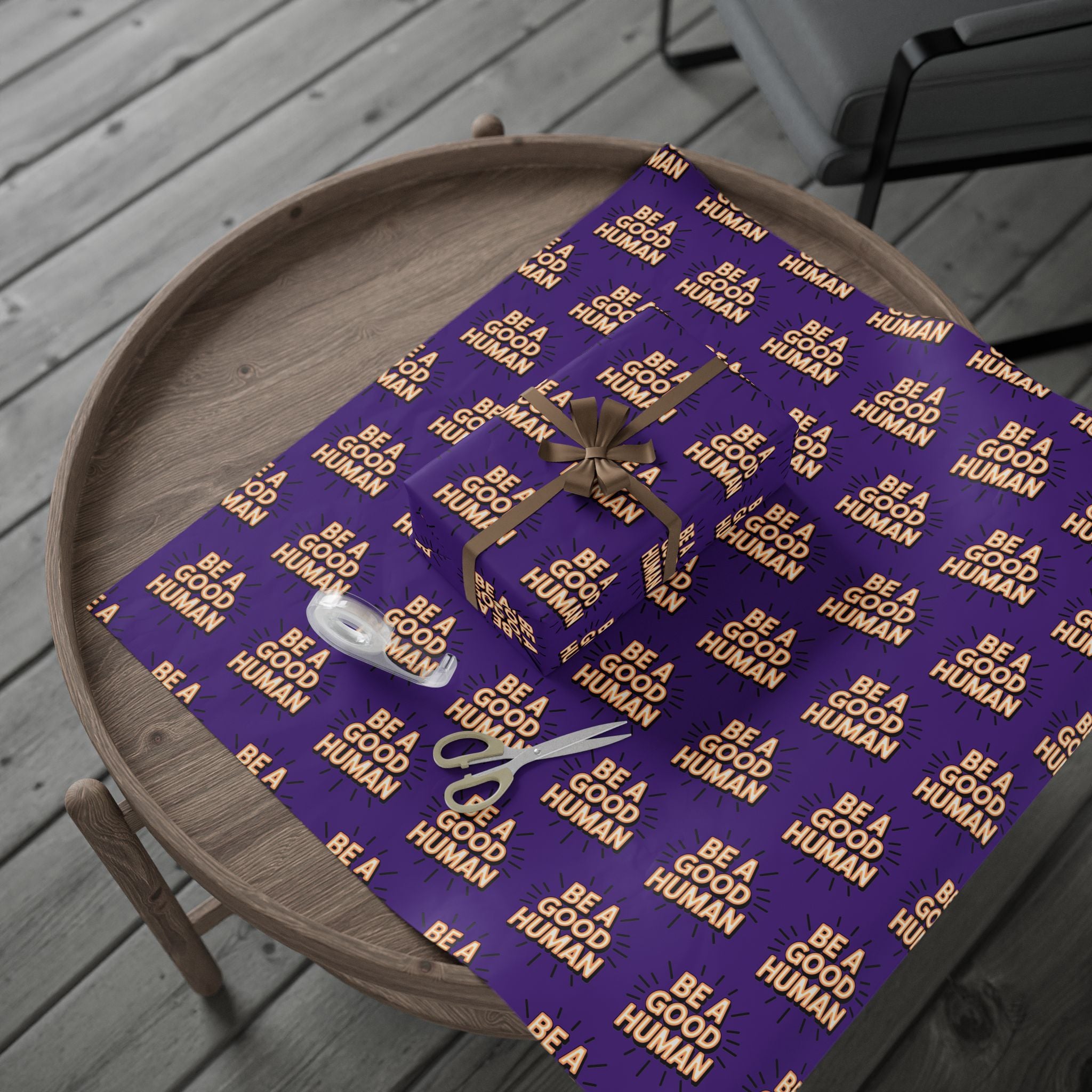 Be a Good Human Gift Wrap (Single Roll)
