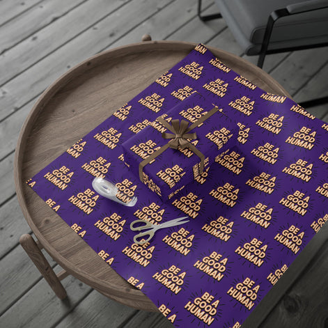 Be a Good Human Gift Wrap (Single Roll)