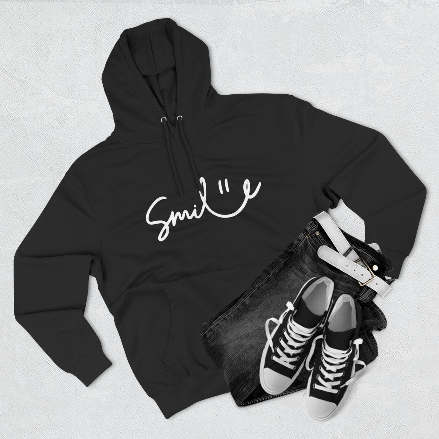 Smile Fleece Hoodie - Cozy and Stylish Pullover for Everyday Comfort