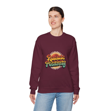 Radiate Positivity Unisex Heavy Blend Crewneck Sweatshirt