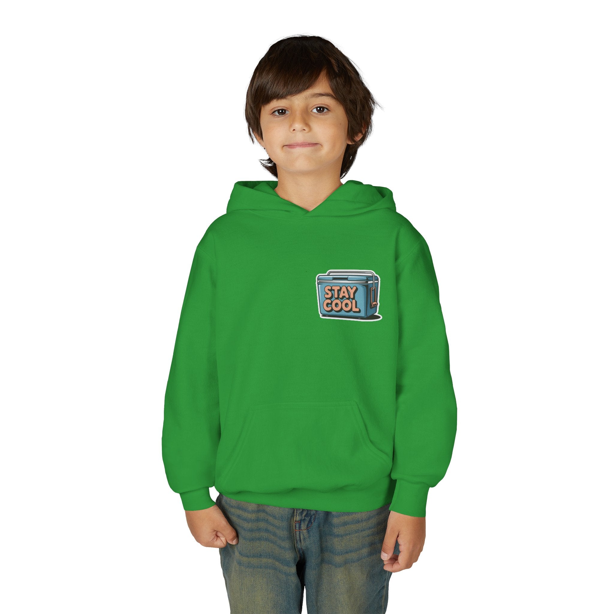Youth Hooded Sweatshirt - Stay Cool Graphic