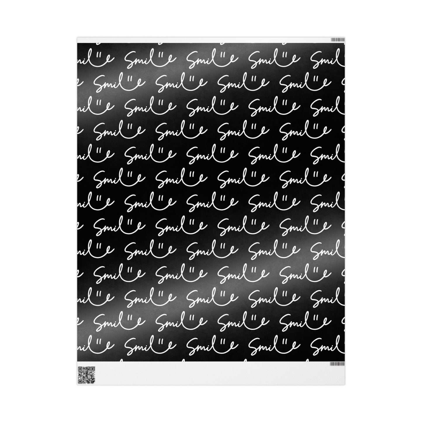 Black/White Smile Stylish Gift Wrapping Paper for Any Occasion