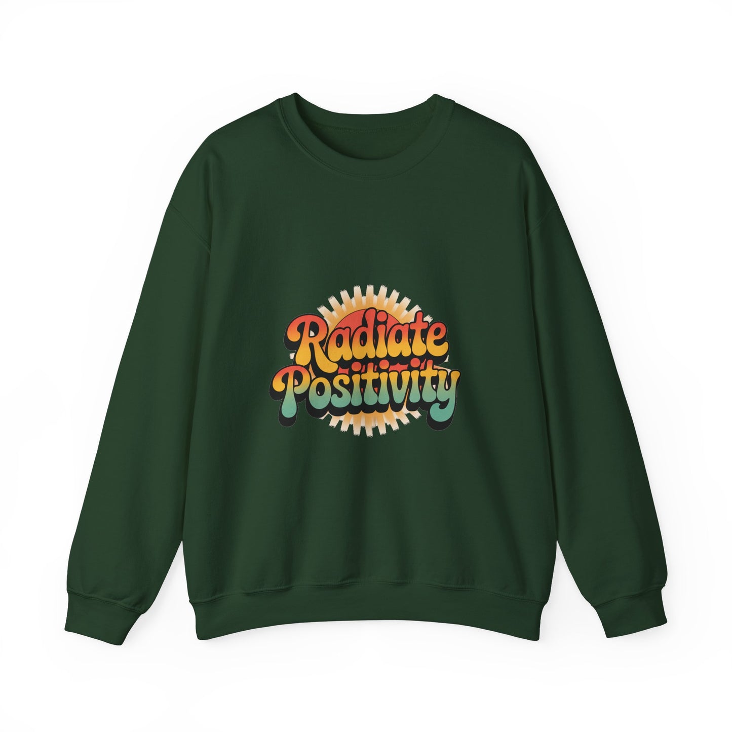 Radiate Positivity Unisex Heavy Blend Crewneck Sweatshirt