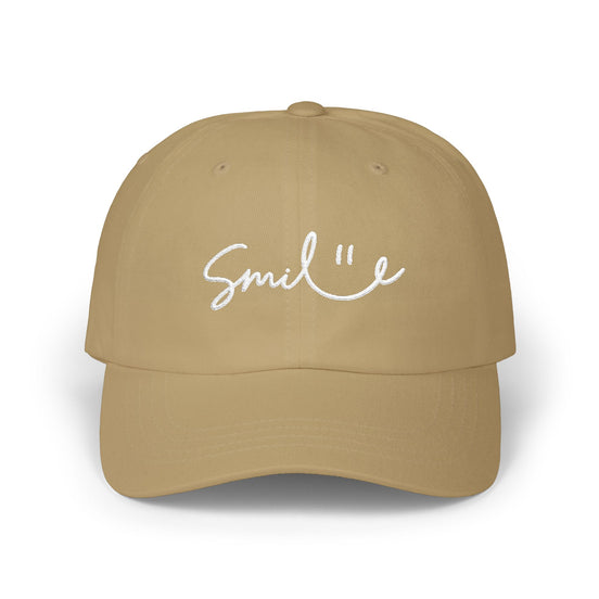 Smile Dad Cap — Embroidered Smile Face Baseball Hat