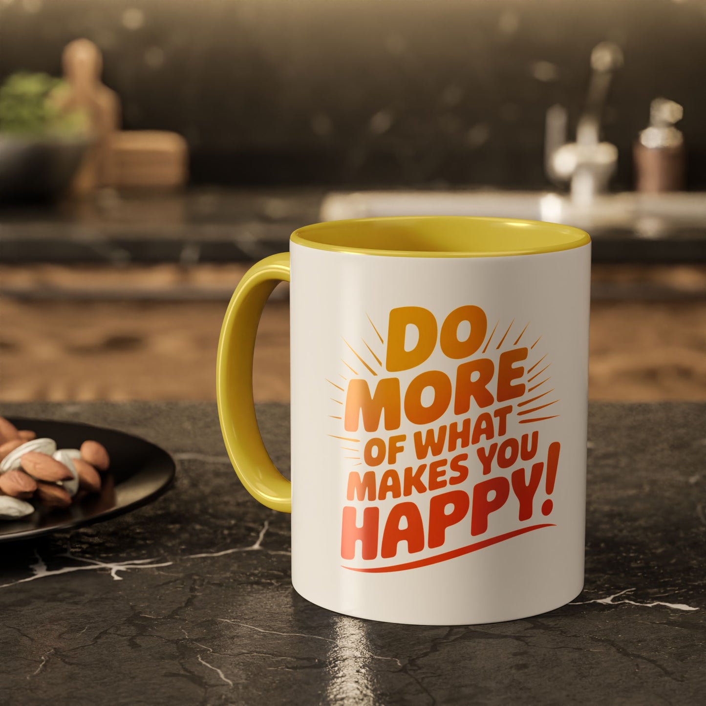 Do More of What Makes You Happy Mug — Colorful 11oz/15oz Ceramic Coffee Cup