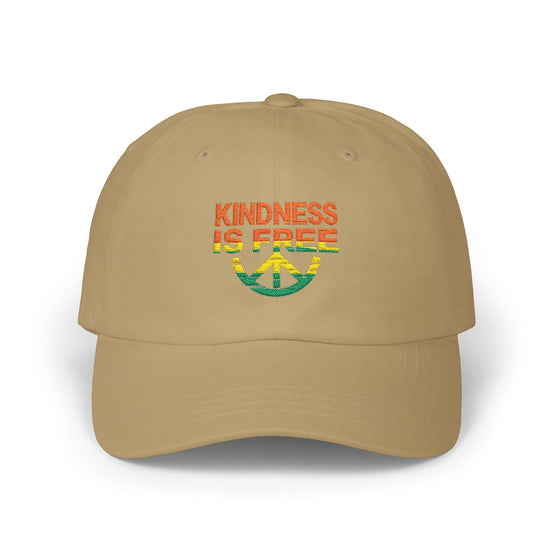"Kindness Is Free" Peace Sign Embroidered Hat