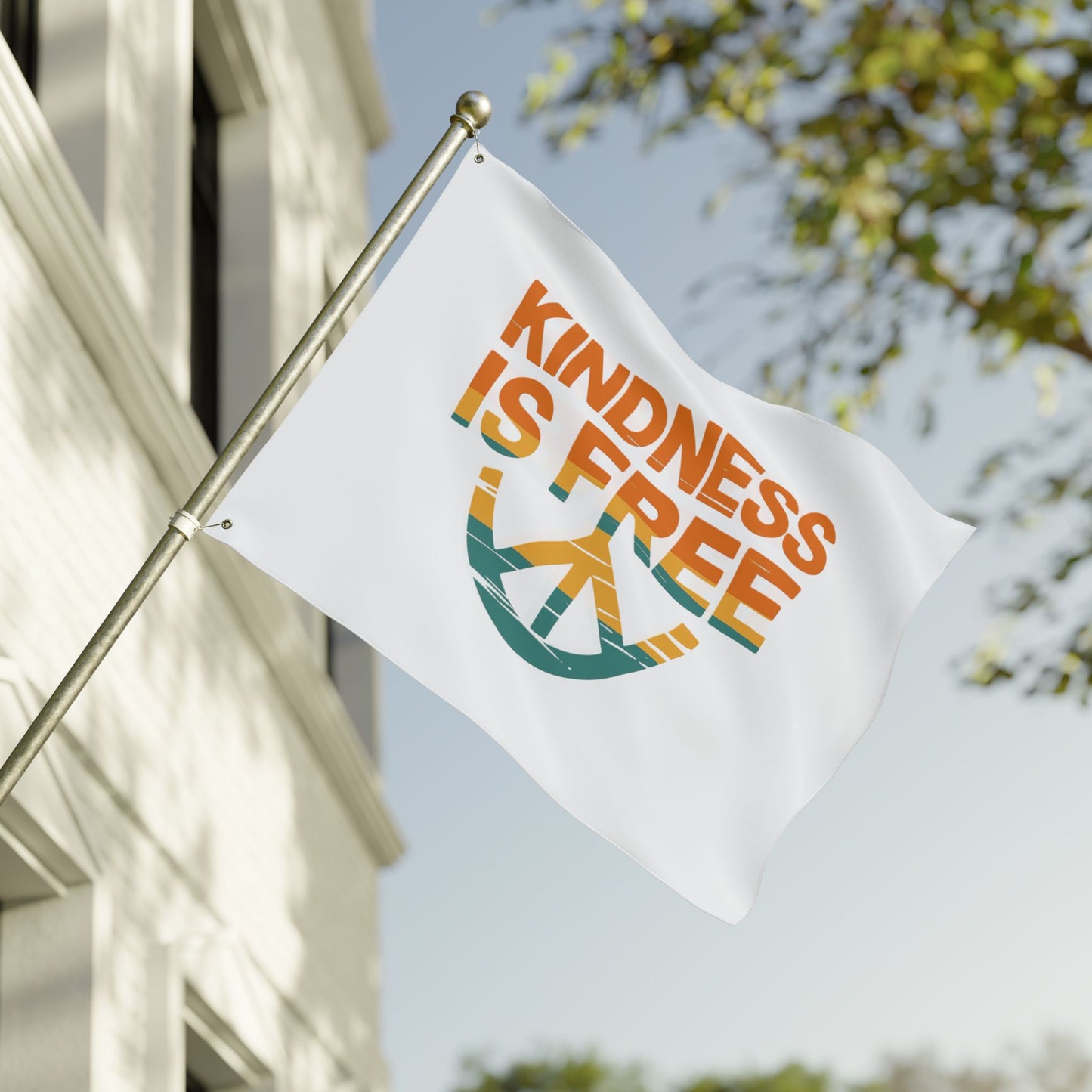 Peaceful Kindness Double Sided Flag