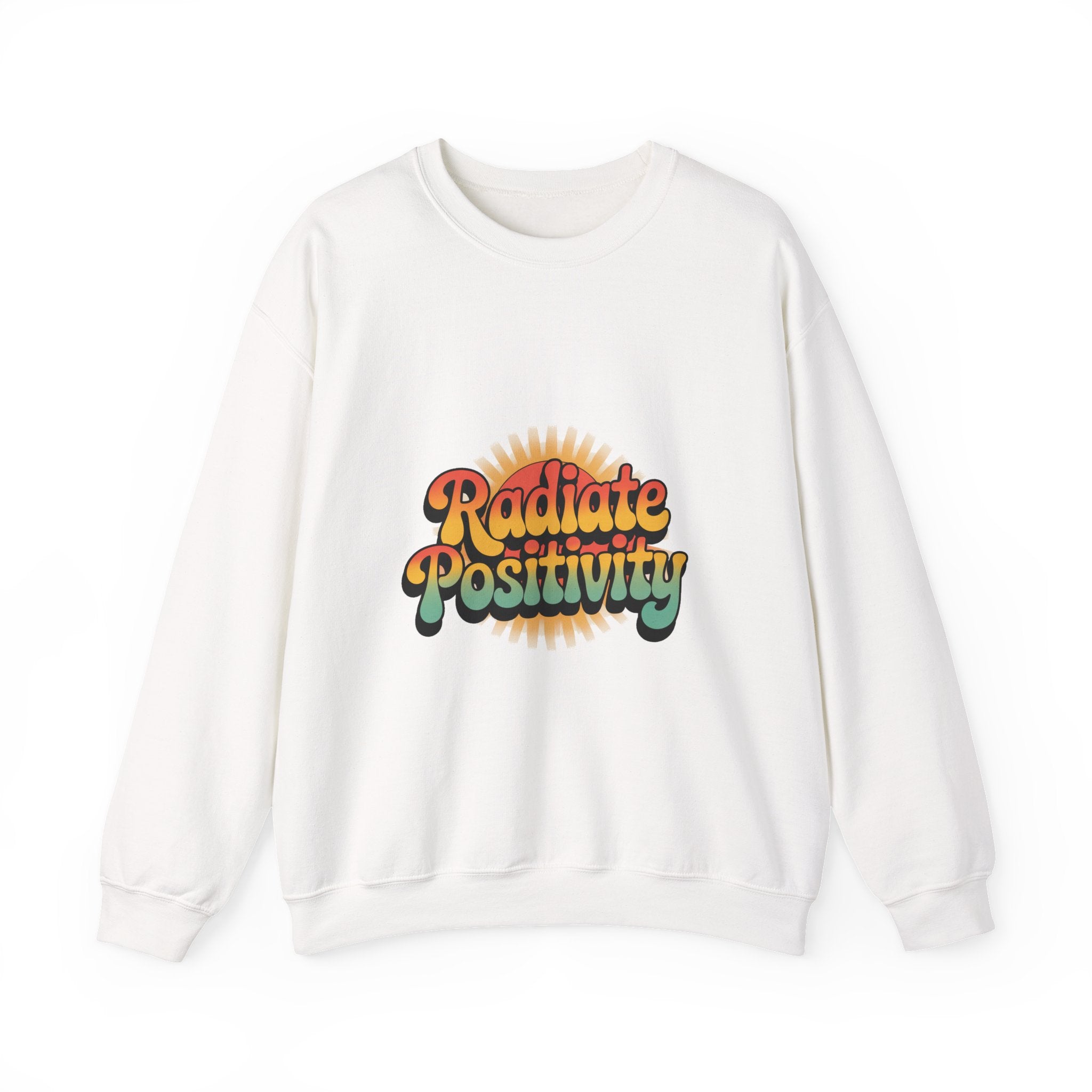 Radiate Positivity Unisex Heavy Blend Crewneck Sweatshirt