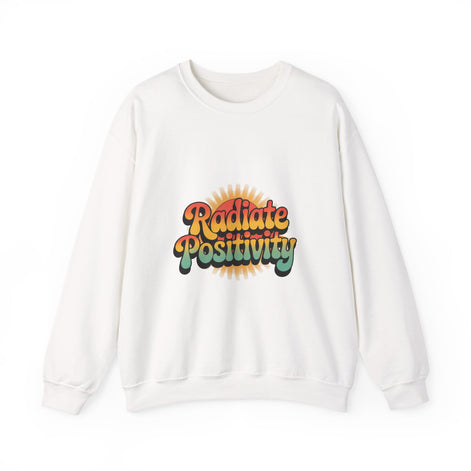 Radiate Positivity Unisex Heavy Blend Crewneck Sweatshirt